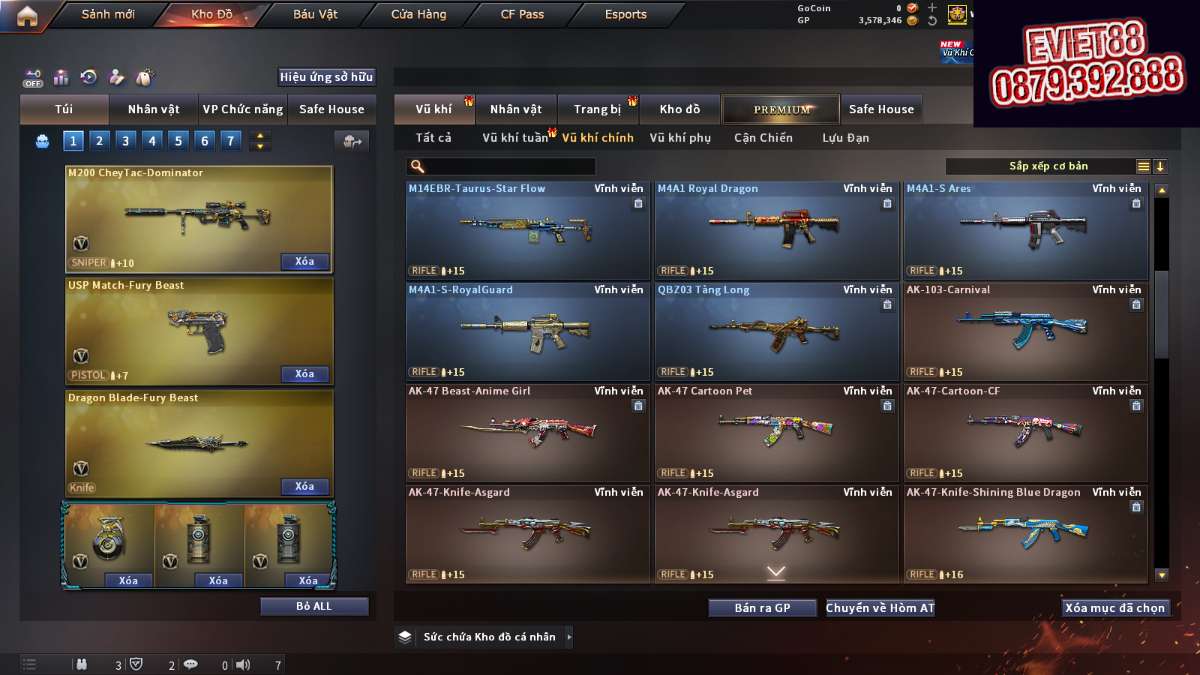 shop acc cf uy tin gia re